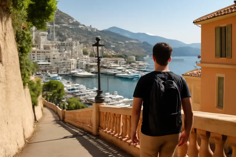 Vue piétonne sur l’accès Port Hercule depuis les différents quartiers de Monaco