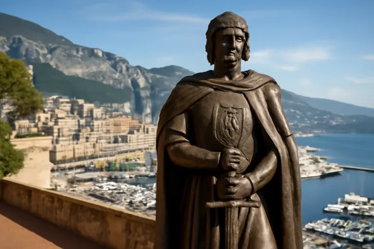 Portrait historique imaginaire de Charles Ier Grimaldi, premier seigneur médiéval de Monaco vers 1341