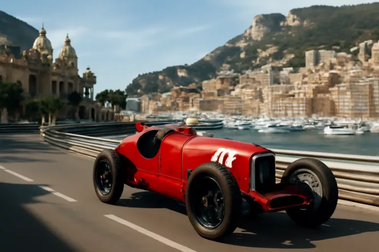 création Grand Prix de Monaco en 1929 sur circuit urbain monégasque