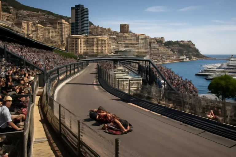 Vue du circuit urbain lors d’une édition historique illustrant les grandes dates histoire Grand Prix Monaco