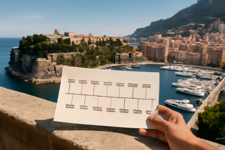 Frise chronologique illustrant les principales dates histoire Monaco sur le Rocher