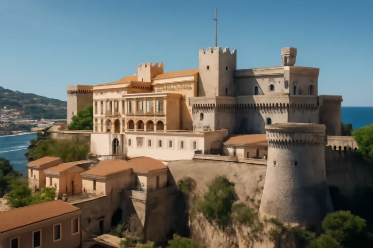 histoire Palais princier Monaco vu depuis le Rocher, entre forteresse et résidence souveraine