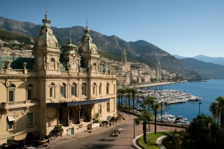 Vista histórica del Casino y de Monte-Carlo en el Mónaco moderno 1863
